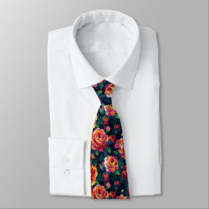 Bunte Geschenke für ihn Rosenblume Krawatte