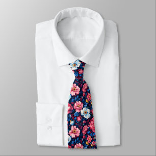 Bunte Geschenke für Papa Rosen Floral Krawatte