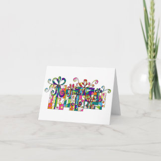 Bunte Geschenke Notecard
