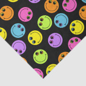 Bunte Gesichter auf Schwarzem Seidenpapier (Detail)