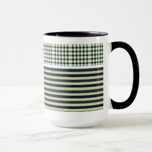 Bunte gestreifte Kaffeetasse