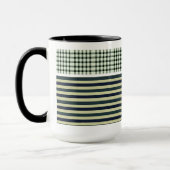 Bunte gestreifte Kaffeetasse (Links)