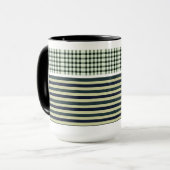 Bunte gestreifte Kaffeetasse (Vorderseite Links)