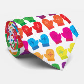Bunte Gestrickte Handschuhe Thunder_Cove Krawatte (Gerollt)