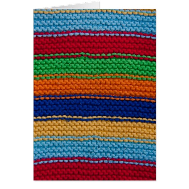 Bunte gestrickte Streifen (Vorne)
