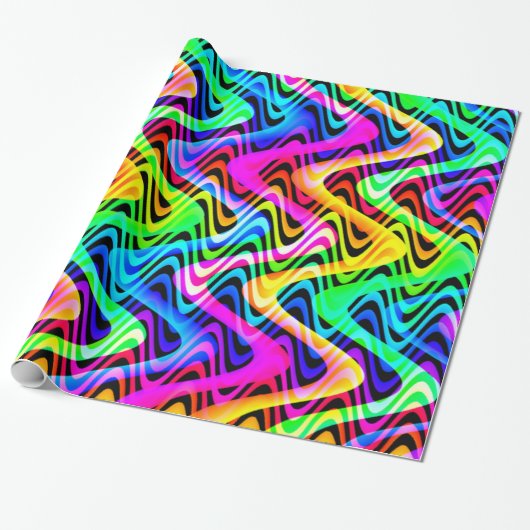 bunte Gewebe Geschenkpapier (Ungerollt)