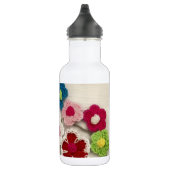 bunte gewirkte Blumen Edelstahlflasche (Rechts)