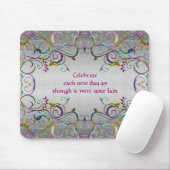 Bunte gewundene Strudel-Muster - Feier Mousepad (Mit Mouse)