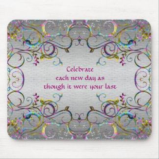 Bunte gewundene Strudel-Muster - Feier Mousepad