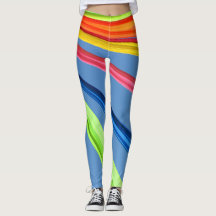 Bunte gezeichnete Leggings