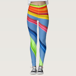 Bunte gezeichnete Leggings