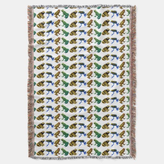 Bunte Gift-Pfeil-Frosch-Wurfs-Decke Decke (Vorderseite Vertikal)