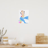 Bunte Giraffe Poster (Küche)