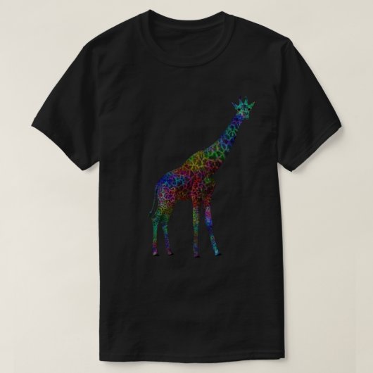 Bunte Giraffe T-Shirt (Design vorne)