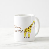 Bunte Giraffen-Mama und Baby-Kalb für Kinder Kaffeetasse (VorderseiteRechts)