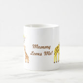 Bunte Giraffen-Mama und Baby-Kalb für Kinder Kaffeetasse (Mittel)