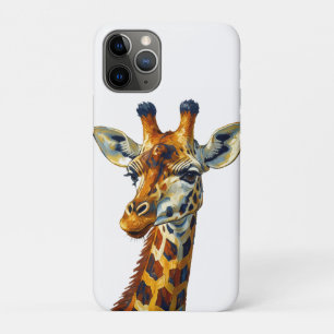 Bunte Giraffen-Porträt-Ölgemälde-Kunst Case-Mate iPhone Hülle