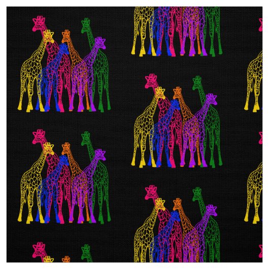 Bunte Giraffen Stoff (Muster)