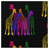 Bunte Giraffen Stoff (Nahaufnahme)