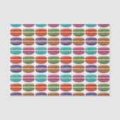 Bunte Girly Glitzer Macaron Plätzchen Seidenpapier (Vorderseite)