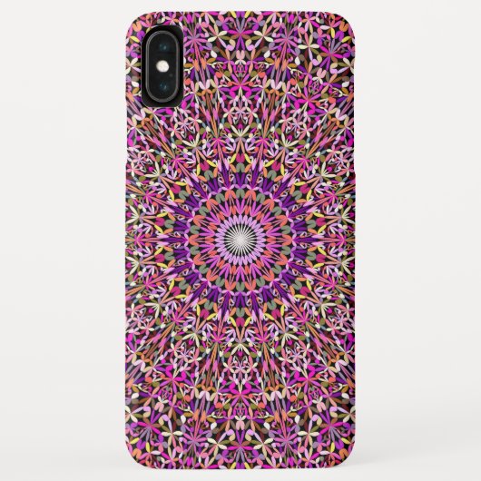 Bunte Girly Spitze-Garten-Mandala Case-Mate iPhone Hülle (Rückseite)