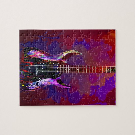 Bunte Gitarre Puzzle (Horizontal)