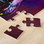 Bunte Gitarre Puzzle (Seite)