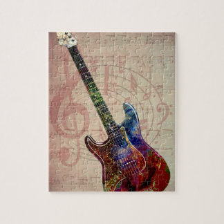 Bunte Gitarre Puzzle