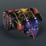 Bunte Gitarre und Schallwellen Krawatte<br><div class="desc">Die Krawatte der Männer. Gemacht mit hohem Entschließungsvektor und/oder digitalen Grafiken für einen beruflichen Druck. ANMERKUNG: (DIESES IST EIN DRUCK. Alle zazzle Konzeptionen des Produkts sind "Drucke" wenn nicht anders festgelegt unter Bereich "über dieses Produktes"), das der Entwurf genau wie Sie sehen gedruckt wird, dass er auf dem Schirm und...</div>