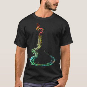 Bunte Gitarren E-Gitarre Akustikgitarre Klassische T-Shirt