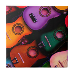 Bunte Gitarren Fliese