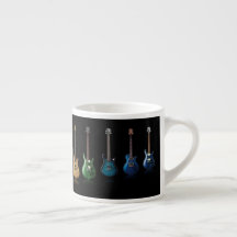 Bunte Gitarren-Spieler-Musik-Liebhaber-Tasse