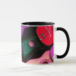 Bunte Gitarren Tasse