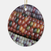 Bunte Glasedelstein-Maiskörner Keramik Ornament (Links)