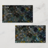 Bunte Glasmarmore Visitenkarte (Vorne/Hinten)