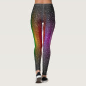 Bunte Glitzer-Glitzern-Leggings Leggings (Rückseite)