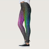 Bunte Glitzer-Glitzern-Leggings Leggings (Links)