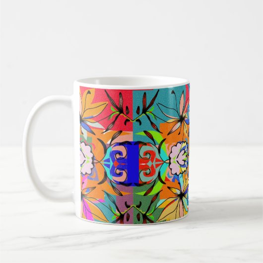 Bunte Glück-Tasse Kaffeetasse (Links)