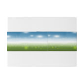 Bunte glückliche Ostereier Einladungsbanderole (Rückseitenbeispiel)