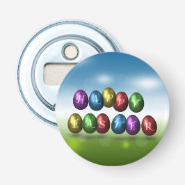 Bunte glückliche Ostereier Flaschenöffner