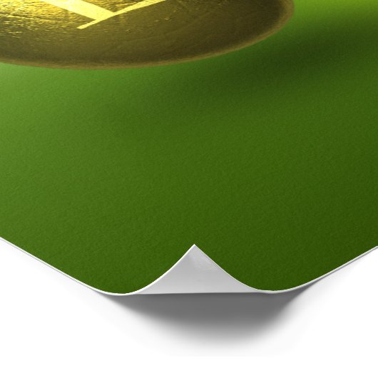 Bunte glückliche Ostereier Poster (Ecke)