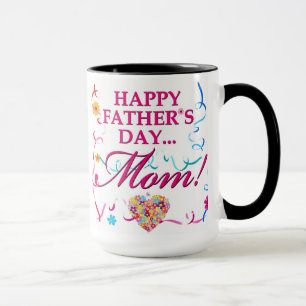 Bunte glückliche Vatertags-Mama-Tasse Tasse