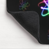 Bunte glühende Atome - mousepad (Ecke)