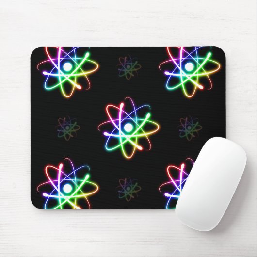 Bunte glühende Atome - mousepad (Mit Mouse)