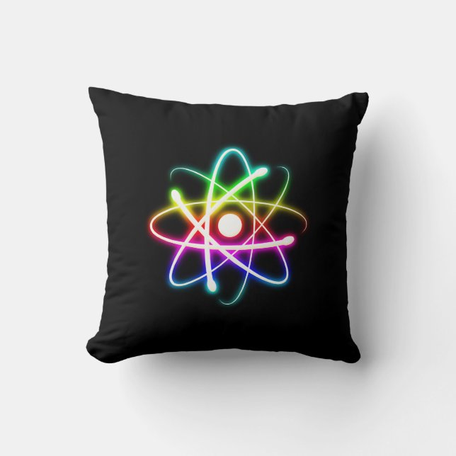 Bunte glühende Aussenseiter-Geschenke des Atom-| Kissen (Vorderseite)