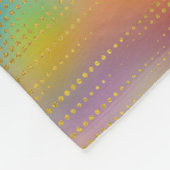 Bunte goldene Chakras Zusammensetzung Fleecedecke (Ecke)