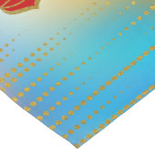 Bunte goldene Chakras Zusammensetzung Kurzer Tischläufer (Ecke)