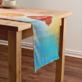 Bunte goldene Chakras Zusammensetzung Kurzer Tischläufer (Beispiel)