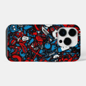 Bunte Graffiti iPhone Hülle (Rückseite (Horizontal))