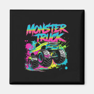 Bunte Graffiti-Kunst für Monster Trucks Magnet